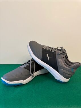 Puma Ignite Men's Gray and Black Spikeless Golf Shoe